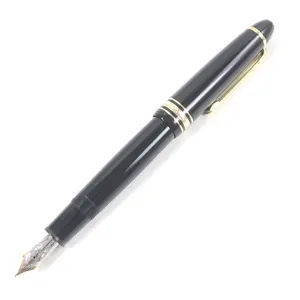 Pre-owned Montblanc Stainless Small Leather Goods Meisterstück Fountain Pen