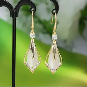 Shining Water Drop Earrings - Classic and Elegant, Charming Sparkle - Suitable for Daily Wear or Special Occasions Stainless Steel Link Necklace cross daughter 20 motif tiara Versatile Pendant Crucifix nut Personalized Eye Photo Titanium Music Guitar Pick