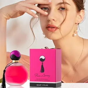 Far Away Women's Elegant Perfume, Fragrance Spray, Floral Scents, Long-Lasting Floral and Woody Scent with Violet, Cranberry, and Patchouli - Ideal for Daily Wear, Work, and Dates - Pink Packaging - Perfect Gift for Daughters and Mother's Day