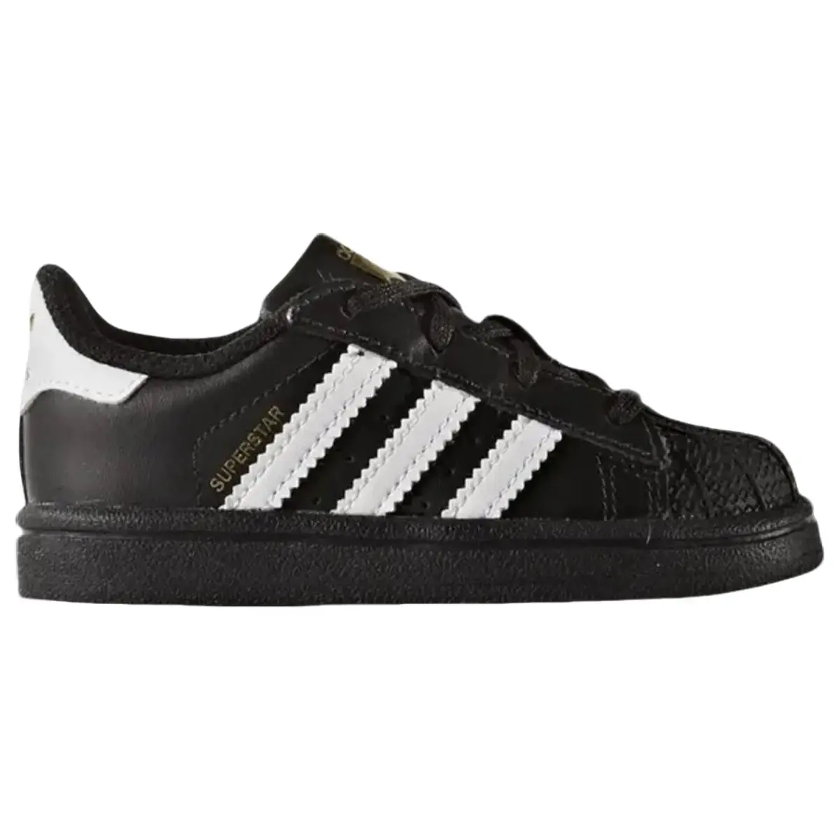 adidas Superstar I Black White Toddler Fashion Shoes New