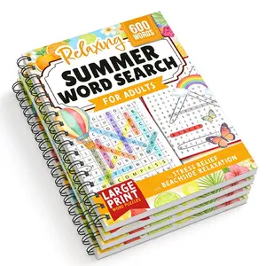 Adult Puzzle Book with over 600 Historical Terms, Relaxing Summer Activity, Stress Relief, Fun and Challenging Puzzles, Perfect for Beach