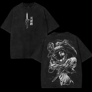 valentine shirts Toji Fushiguro Anti Sorcerer slayer v2 JJk Jujutsu Kaisen Anime Manga 2 sided Washed T-shirt graphic tee Menswear