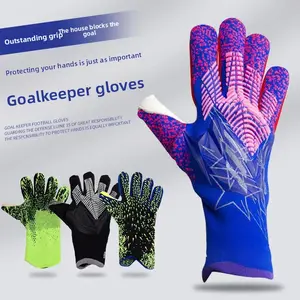 New Goalkeeper Gloves Soccer Goalie Gloves Latex Thickened No Finger Protection Gloves for Adults Kids