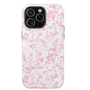 Pink Phone Case, Cute Slim Phone Case, Tech Accessories, Trendy iPhone Gift for Her Smartphone Protection