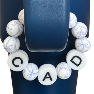 Sweet Bows Cup Charm - Personalized