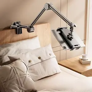 New Phone Stand for Bedside Desk, Lazy Person Holder, Three-Section Arm, Foldable, Universal for iPhone iPad, Adjustable Phone Stand, No Ca Prop 65 Warning