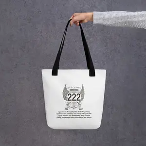 Angelic Collection/Angelic - Tote Bag/Angel Number 222 Message and Graphics