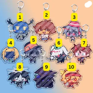 Forsaken Keychain, Chance, Elliot, Two Time, Guest 1337, 007n7, Coolkidd, 1x1x1x1, Mafioso Cute Chibi Forsaken Charm, Accessories For Bag Charms Keyrings, Game Lovers Gifts