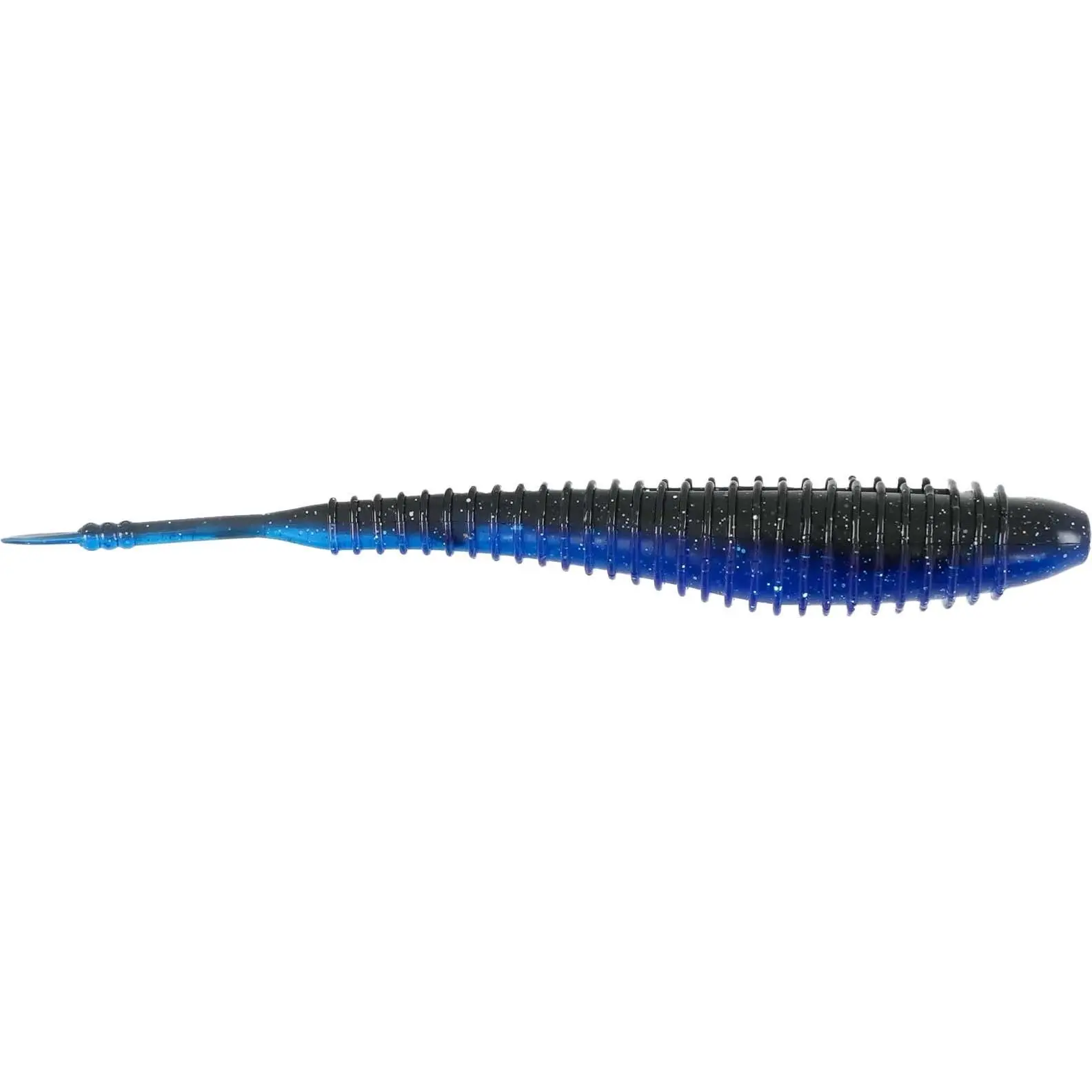 Missile Baits Spunk Shad Fishing Tackle - 5.5 in, 6-Pack, Soft Plastics, Hook Compatible, Ribbed Body, Shimmy Action