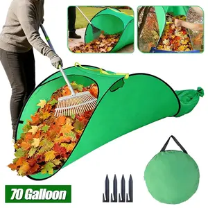 HOMEYA Leaf Collector, Upgraded Large Portable Pop Up Lawn and Leaf Bags, Foldable Leaf Pick Up Tools Reusable Yard Waste Bags for Leaves Lawn Trash