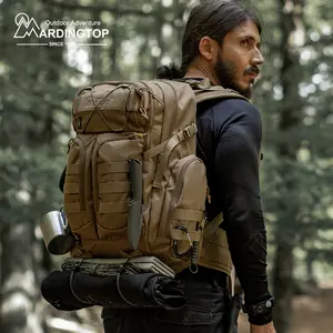 Mardingtop 40L 915D Cordura Large Capacity Molle System Classic Tactical Military Casual Backpack with webbing design for Men Hiking Camping Hunting Traveling Outdoor Survival Adventure Backpack Affordable Multifunctional Durable Gear