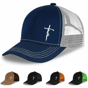 Faith Print  Adjustable Baseball Cap Summer Comfortable and Versatile for Men Women Teens Ideal for Sports and Outdoor Activities White Blue