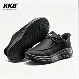 Men's Non-Slip Work Easy Slip Loafers Boat Casual Sneakers Shoes with Arch Support