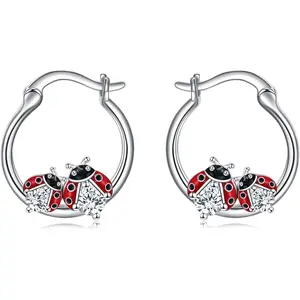 Ladybug Earrings for Women Sterling Silver Animal Jewelry for Women The Perfect Jewelry Gift