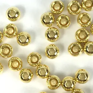 50pc Brass Beads Tapered Hole Fly Tying Materials Lure Jig 10 colors 5 sizes for Fly Fishing