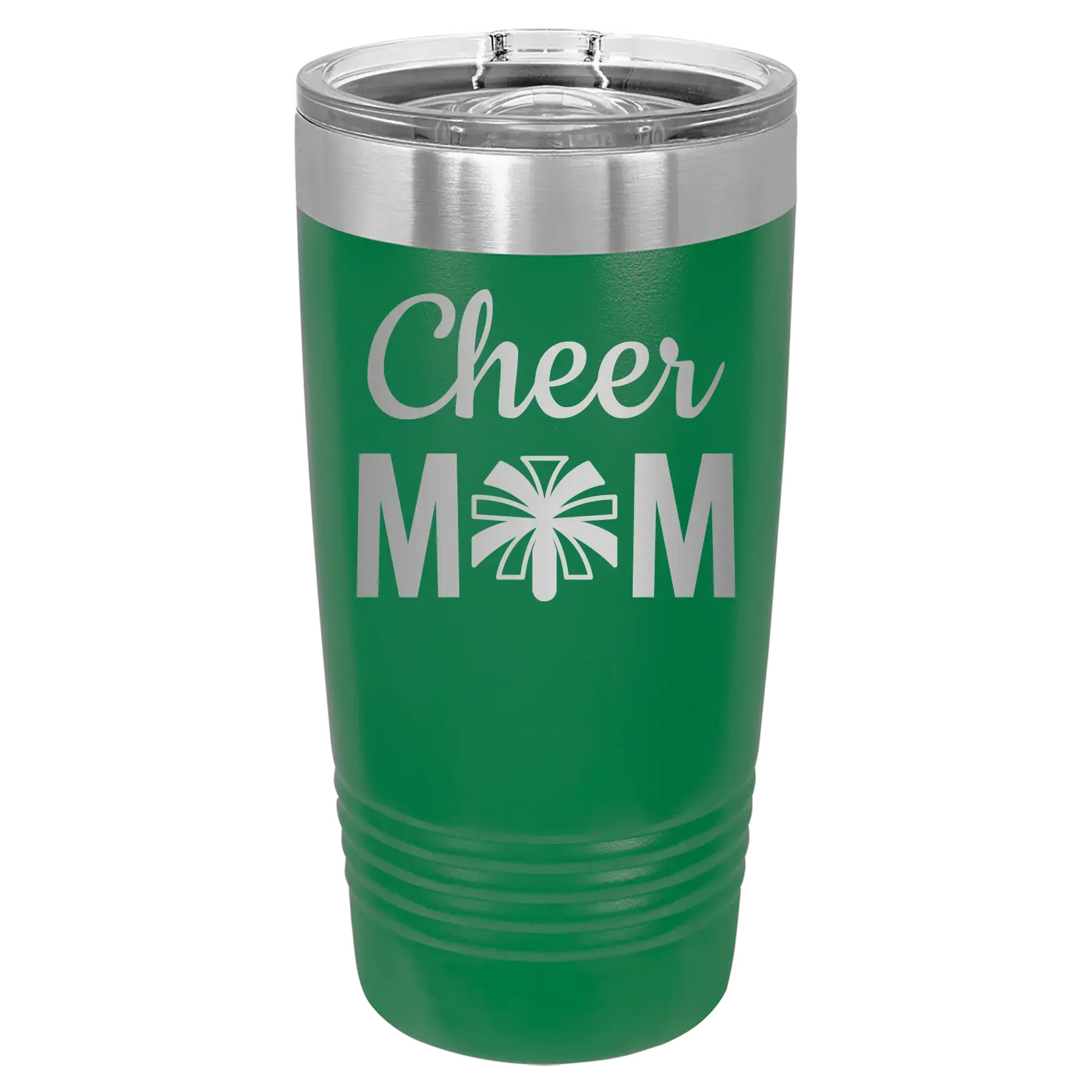 Mom Cheer2 20 oz Tumbler | Green