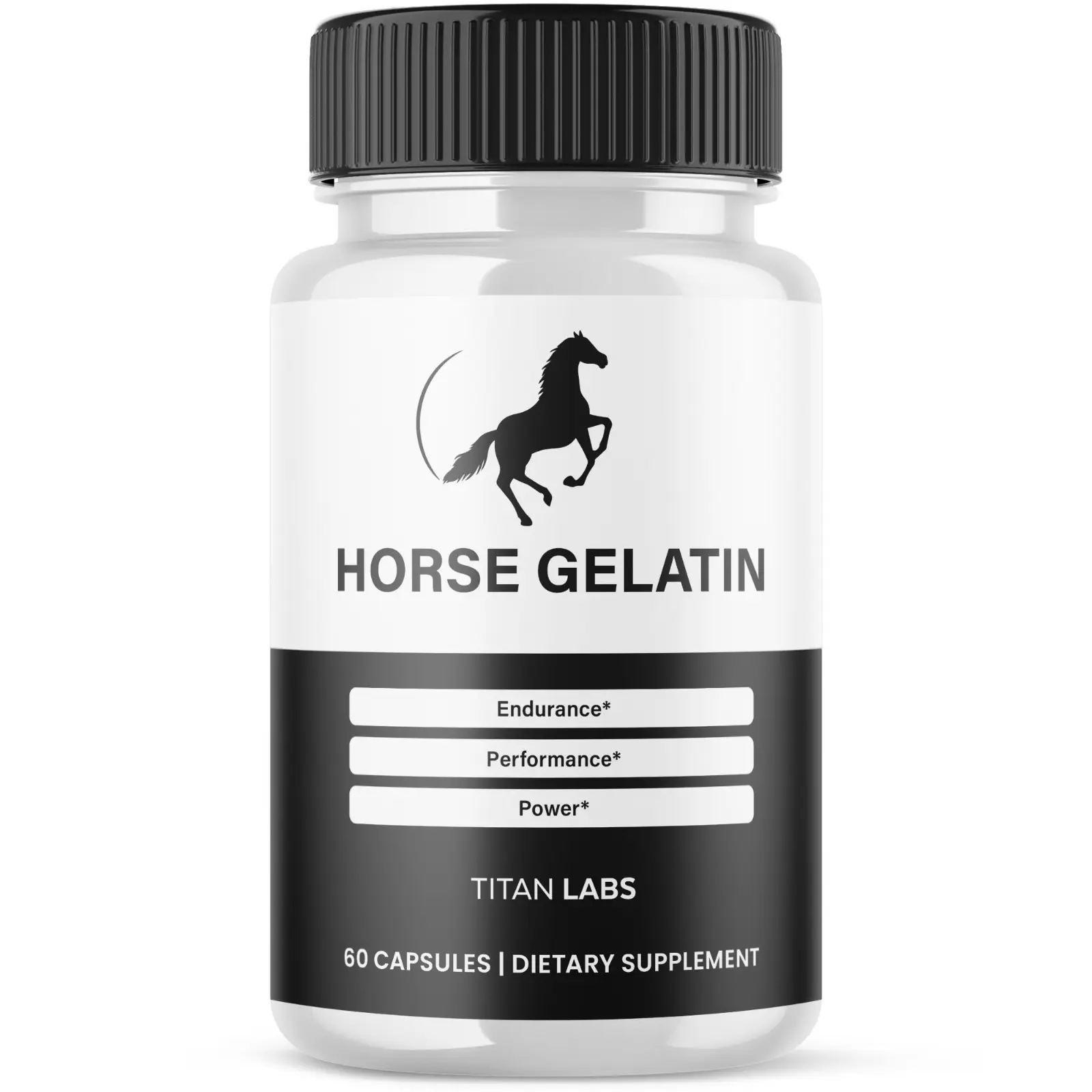 Horse Gelatin Advanced Male Support Supplement with Tribulus, Ginseng, Ashwagandha, Longjack & Yohimbe, 60 Capsules, 30 Servings