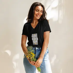 880 South - Road Insignia - Women’s relaxed v-neck t-shirt Comfort Cotton