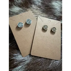Western Bullet Stud Earrings