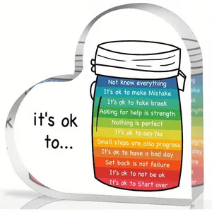 Feeling Emotion Therapy Office Decor, Acrylic Heart Health Feelings Therapy Gift for School Counsellor CBT DBT Counseling Poster Anxiety Relief Psychology Psychotherapist Psychology