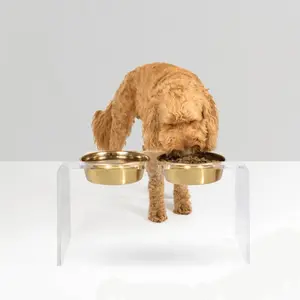 Tall Gold Double Feeder