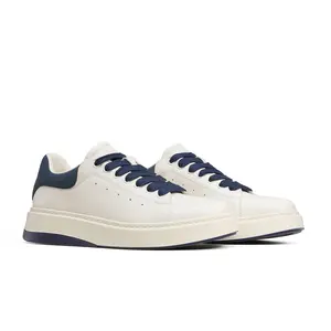 DESAI Casual Leatherfleece warm Genuine Leather Sneakers Laces Up Breathable men's non-slip shoes DS2863