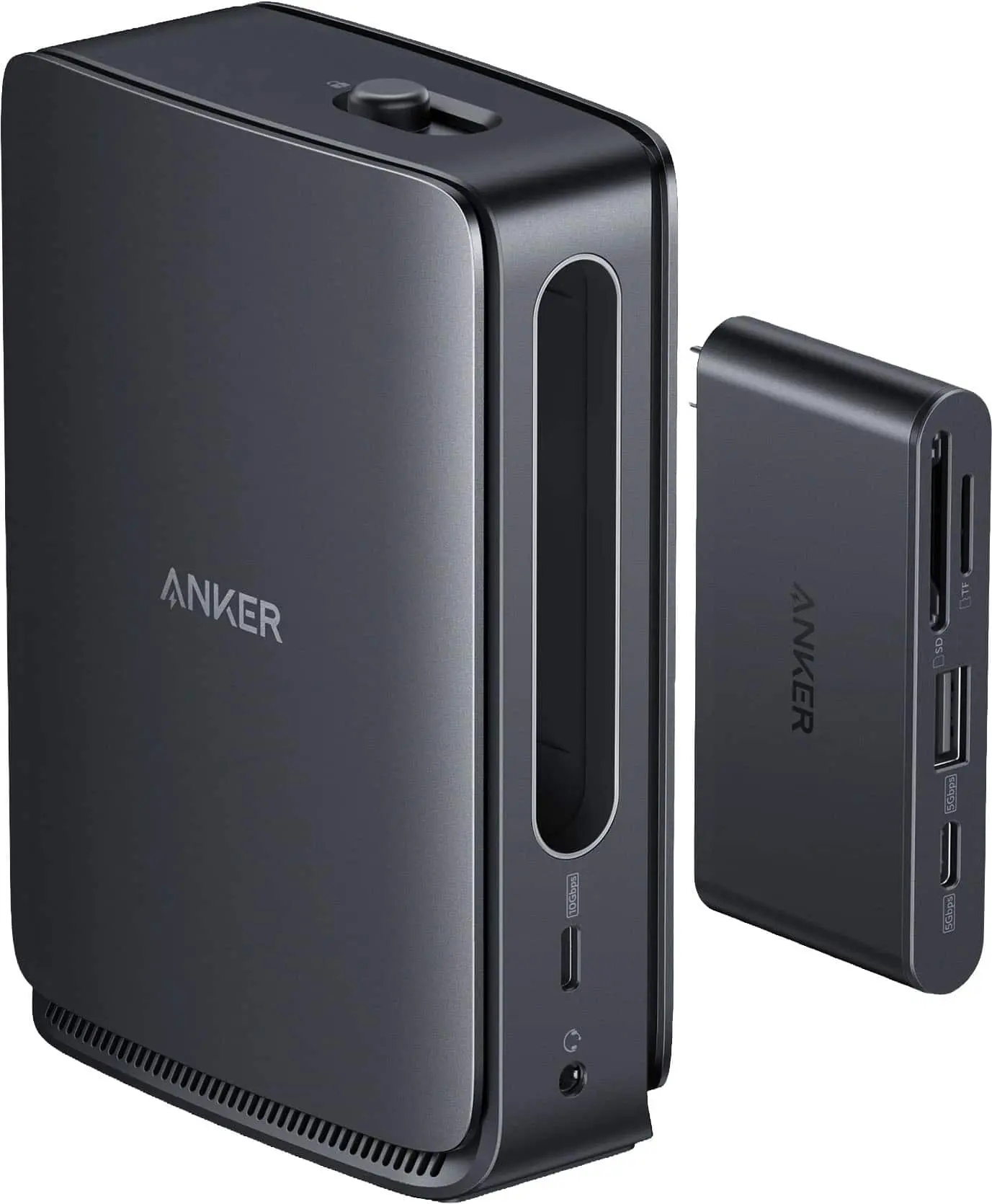 Nano Docking Station (13-in-1, Triple Display, Built-In Removable Hub)