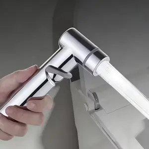 High-Pressure Toilet Spray Gun Nozzle, Bathroom Water Jet Sprayer, Modern Bidet Sprayer, Home Use Pressure Booster, Single Spray Gun Without Accessories