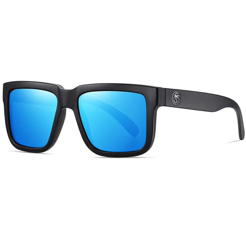 Black Frame, Blue Mirror Lenses