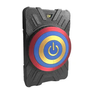 Interactive 3D Rotating Light Switch Cover ,Futuristic Mecha Themed Toggle Switch Plate for Gamers and Tech Decor Fans,black