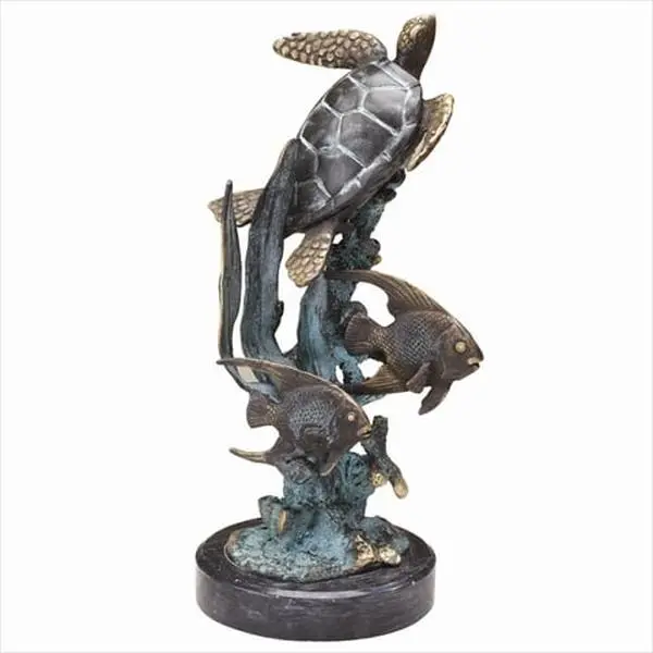 SPI Home 31635 Single Sea Turtle with Fish
