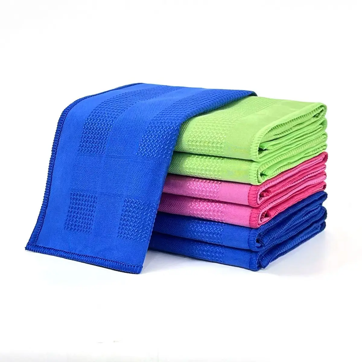 10-Pack Multicolor Microfiber Cleaning Towels - 30x30cm Low Linting, Scratch Free Magic Cleaning Cloths, Ultra-Soft Silky Streak-Free Home Care Supplies for Glass, Mirrors