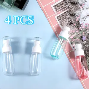 4 Pack Spray Sub Bottled Travel Disinfection Spray Bottle 2 Oz Plastic Container Other Toiletries Beauty & Personal Care Transparent Organiser Canister