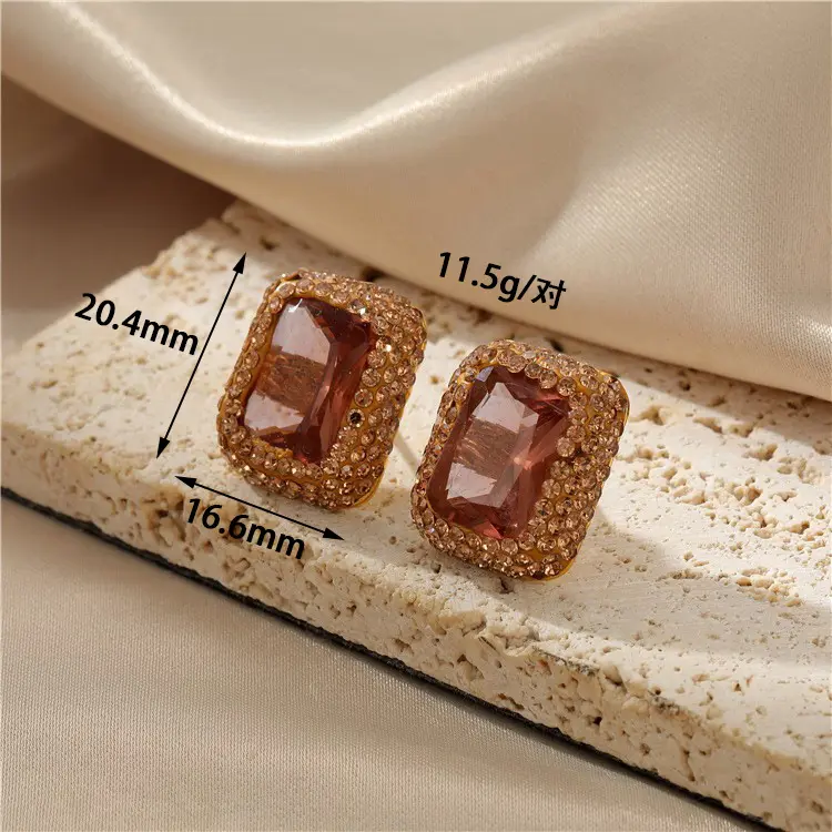 K 0626 earring model (Sudan stone)