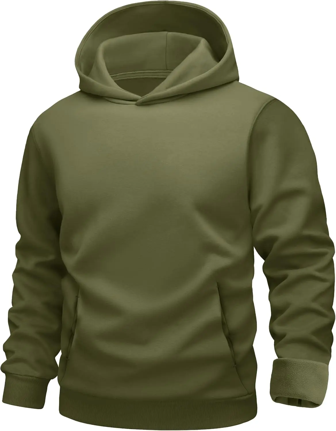 Hooded Sweatshirt Men Fleece Lined Casual Fashion Hoodie Pullover | Soft, Warm, Thermal Fleece, Workout, Athletic, Thick, Fashion, Gym