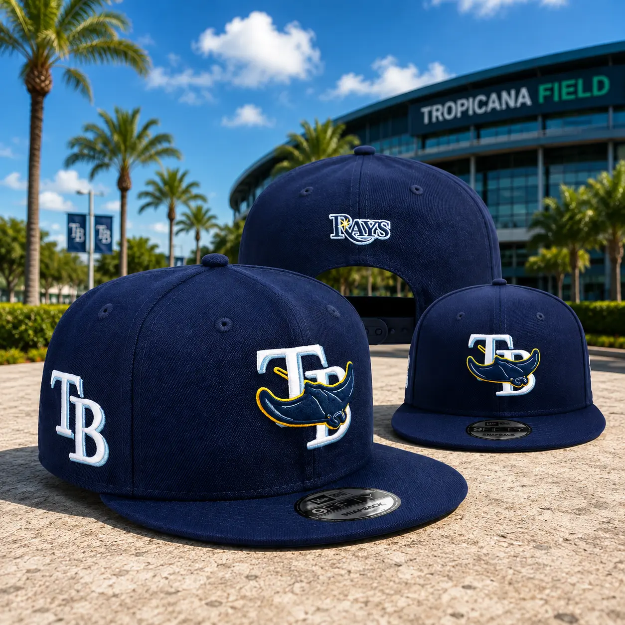 Tampa Bay Rays Deceptor 59FIFTY Snapback Hat – Premium Baseball Cap Classic Streetwear Style
