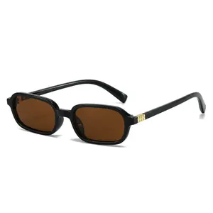 New narrow-frame sunglasses, unique and stylish, square, simple, elegant, and versatile