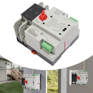 CNCEST Dual Power Automatic Transfer Switch, 2P 100 Amp Automatic Transfer Switch,  Dual Power Switch