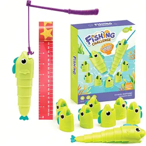 Educational Insight Catch Game for Kids Aged 3+, Preschool Learning Game, Fish Capture Challenge, Family Fishing Game, Random Colors and Shapes