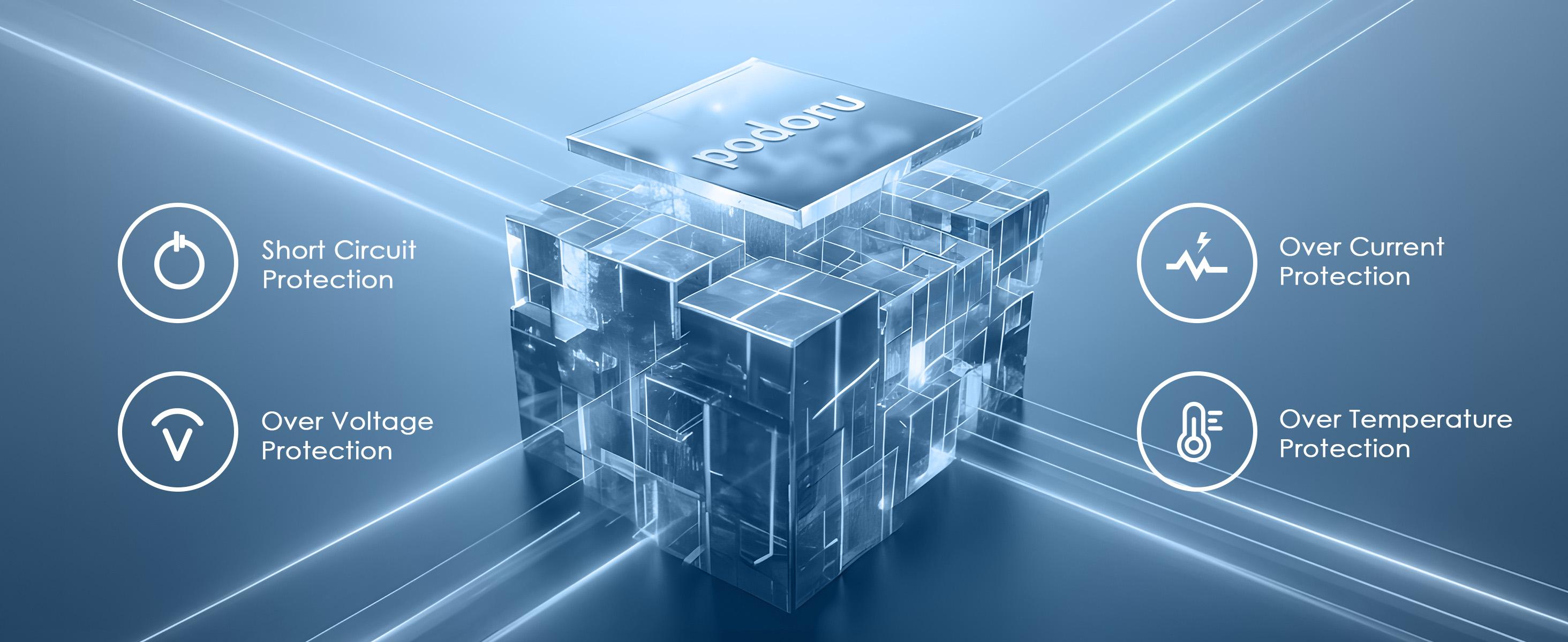 podoru for Magsafe Battery Pack, Foldable 10000mAh Magnetic Power Bank with USB-C Cable LED Display 22.5W PD Fast Charging Wireless Portable Charger for iPhone 17/16/15/14/13/12 Series-Black