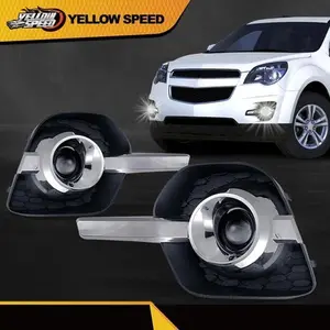 Fit For 2010-2016 Chevy Equinox Front Fog Lamp Fog Light Pair LH RH Clear Lens