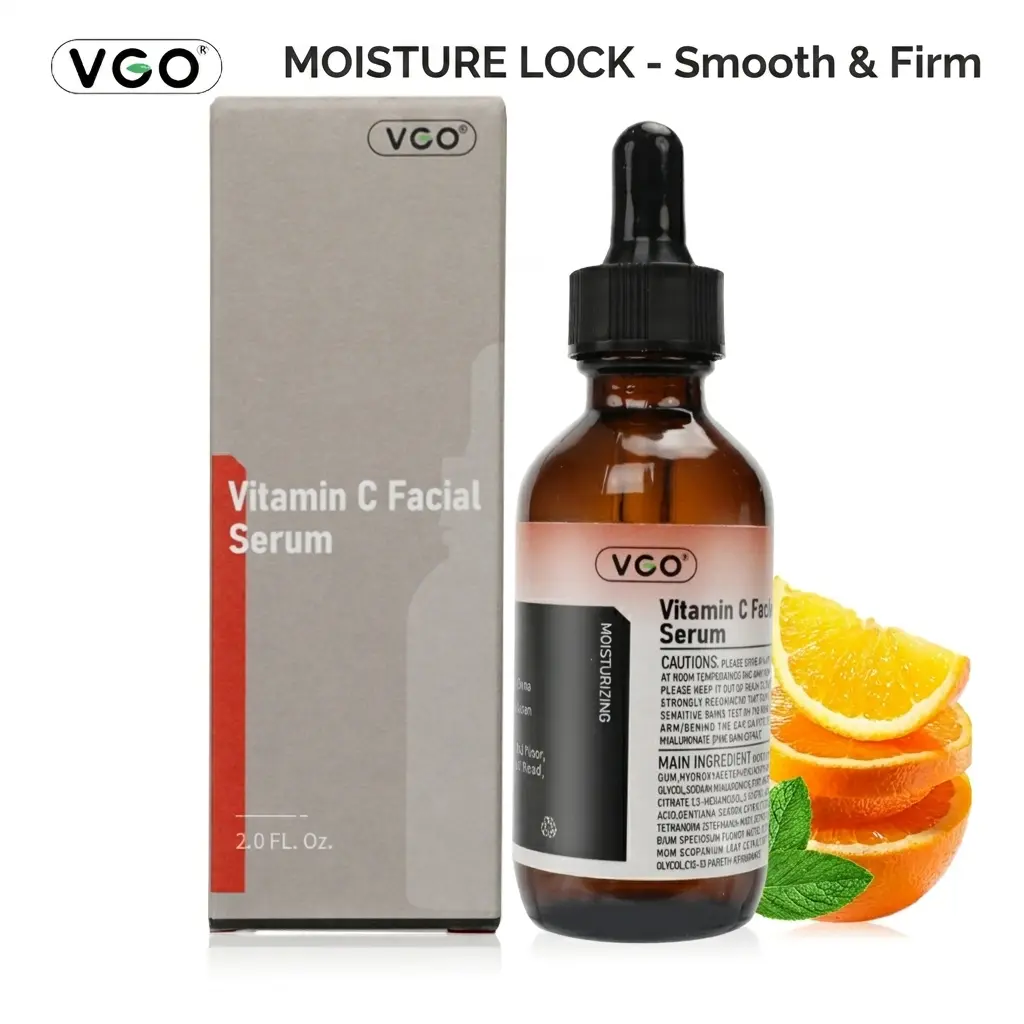 VGO Vitamin C Serum for Radiant Skin  Brightening & Hydrating Face Serum with Hyaluronic Acid & Vitamin E for Dull Skin, Dark Spot Repair, Anti-Aging   # Sensitive Skin Redness Repair Serum