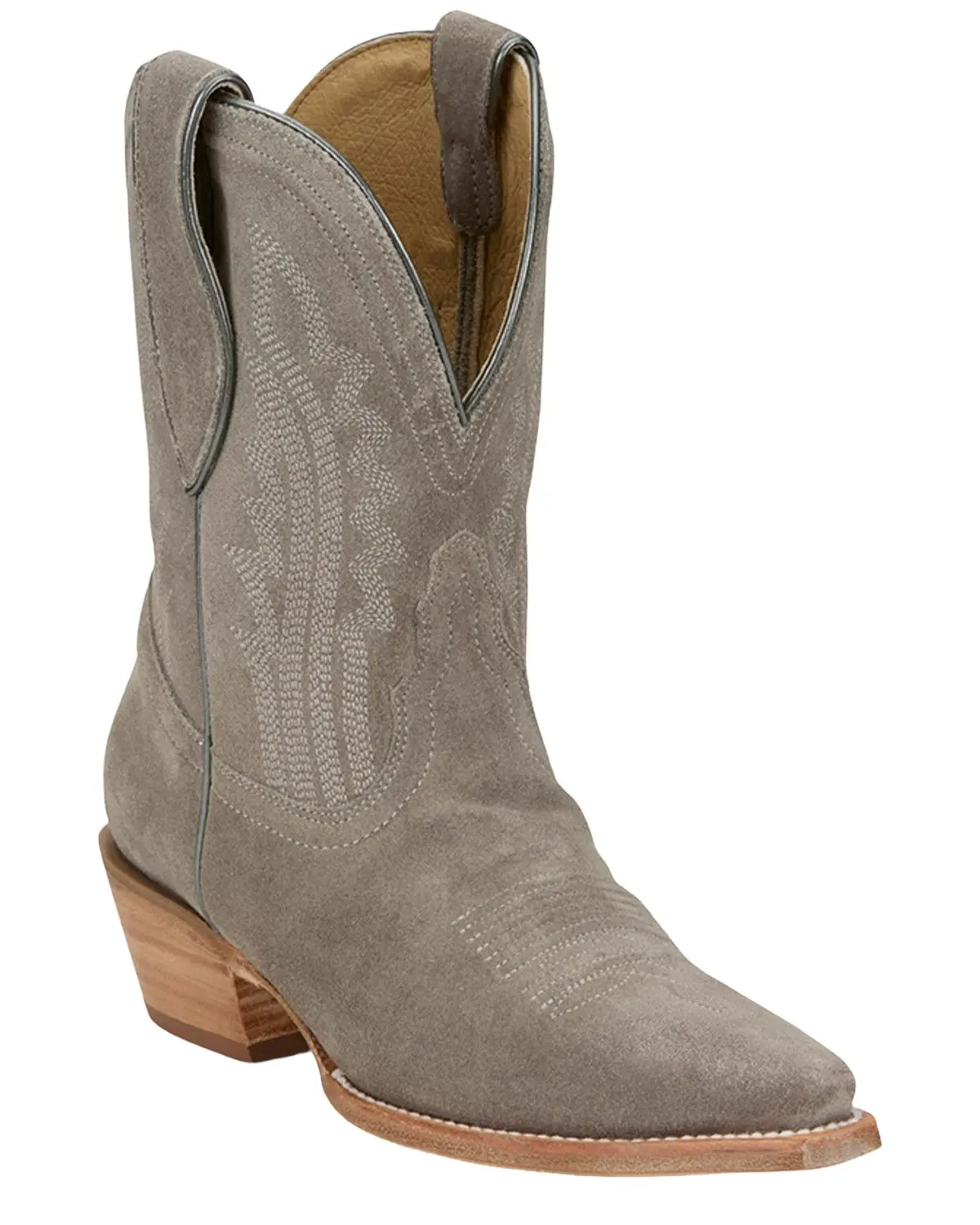 Tony Lama Women's Women'S Lea Suede Western Booties Snip Toe - Dr3260