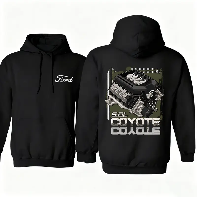 Ford Mustang Pony Logo Unisex Hooded Sweatshirt – Performance Racing Hoodie