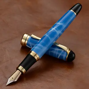 1 pc high-end stainless steel metal pen, 0.5 mm tip, built-in converter, compatible with a 2.6 mm diameter, collectible quality, great gift choice, gold-plated tip, smooth writing, top choice for business gifts, calligraphy, art, signatures, Christmas, Va