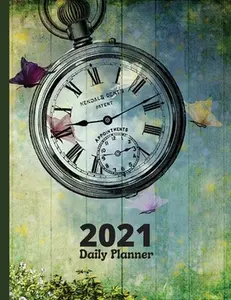 USED-Daily Planner 2021 - 365 Days One Page Per Day: Vintage Design 2021 Daily Planner 8.5 x 11 12 Month Daily Diary Planner - Page a Day Calendar 2021 App by Eightidd, Adria (Paperback)