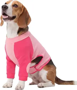 Kuoser Dog Surgery Recovery Suit for Front Legs, Dog Long Sleeve Shirt with Elbow Protector Pad, Knee Brace Wrap for Dogs, Pet Leg Sleeve to Stop Licking Joints Wounds or Cover Skin Diseases