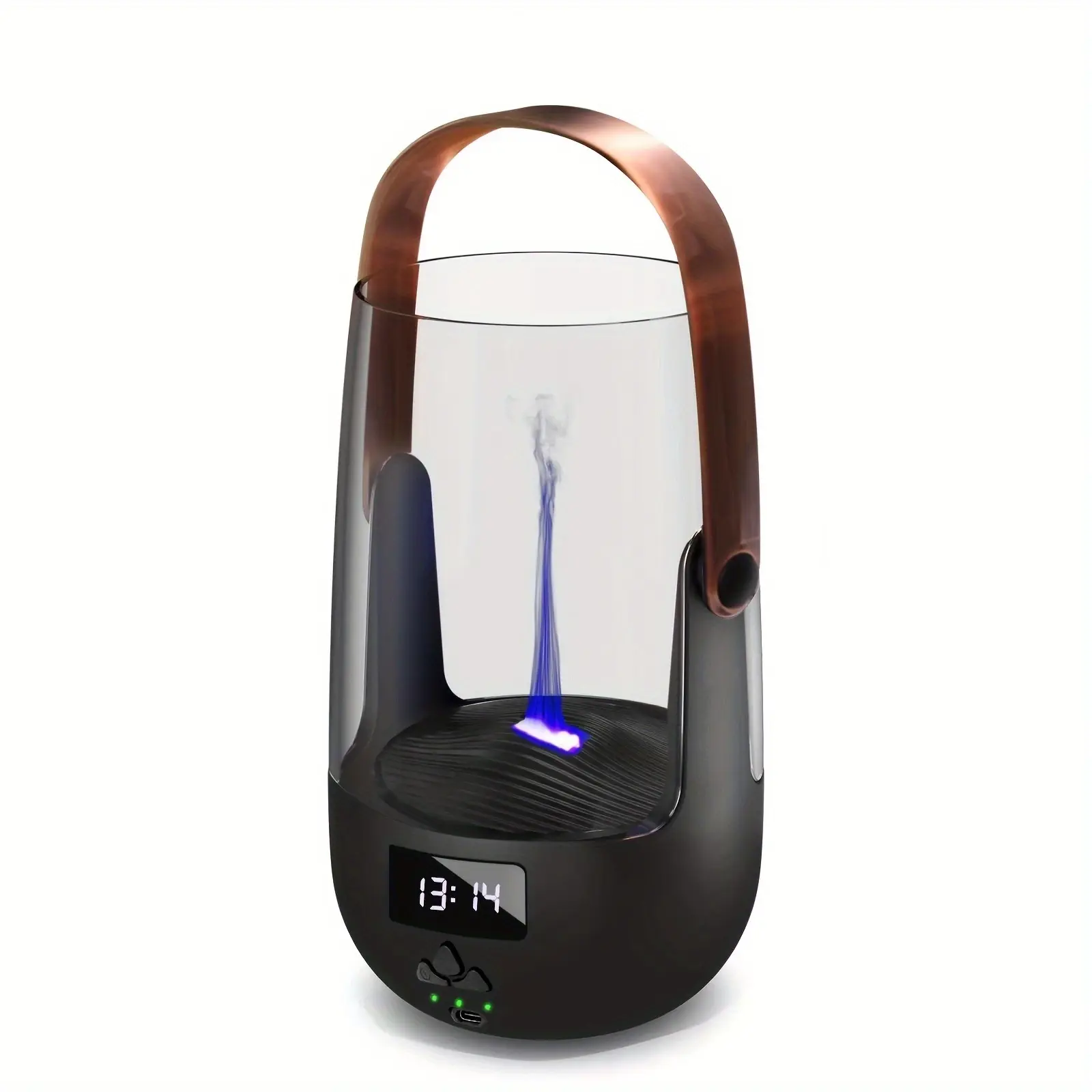 Flickering Flame Diffuser  Vintage 200ML remote control Humidifier USB-Powered  Humidifier  6.76oz Fireplace Design With Colorful Flame, Night Light, Timer, And Auto Shut-Off For Dry Skin Relief  Perfect For Home And Office
