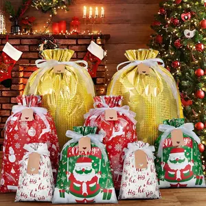 Express 50-piece Christmas Gift Bag & Tags Set with Festive Design for Gifting and Versatile Use Perfect for Men Party Packs and Valentine's Baskets