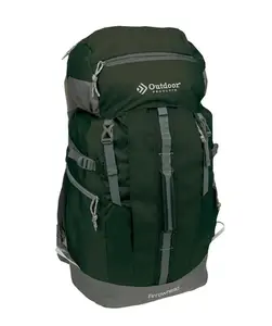 Outdoor Products Arrowhead 47 Ltr Hiking Backpack, Rucksack, Unisex, Green, Adult, Teen